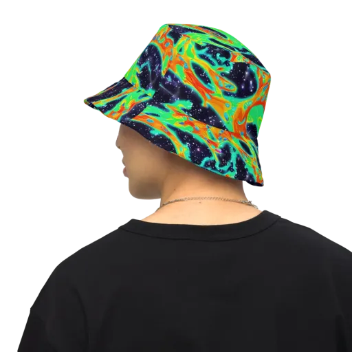 Deep Space Daydream on a Reversible Bucket Hat