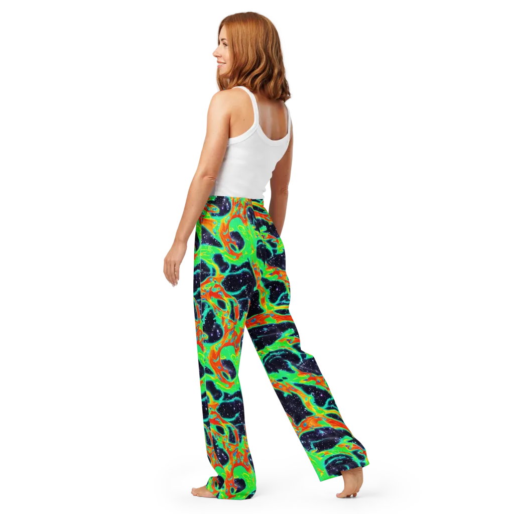 Deep Space Daydream on Women's Pajama Pants — Back