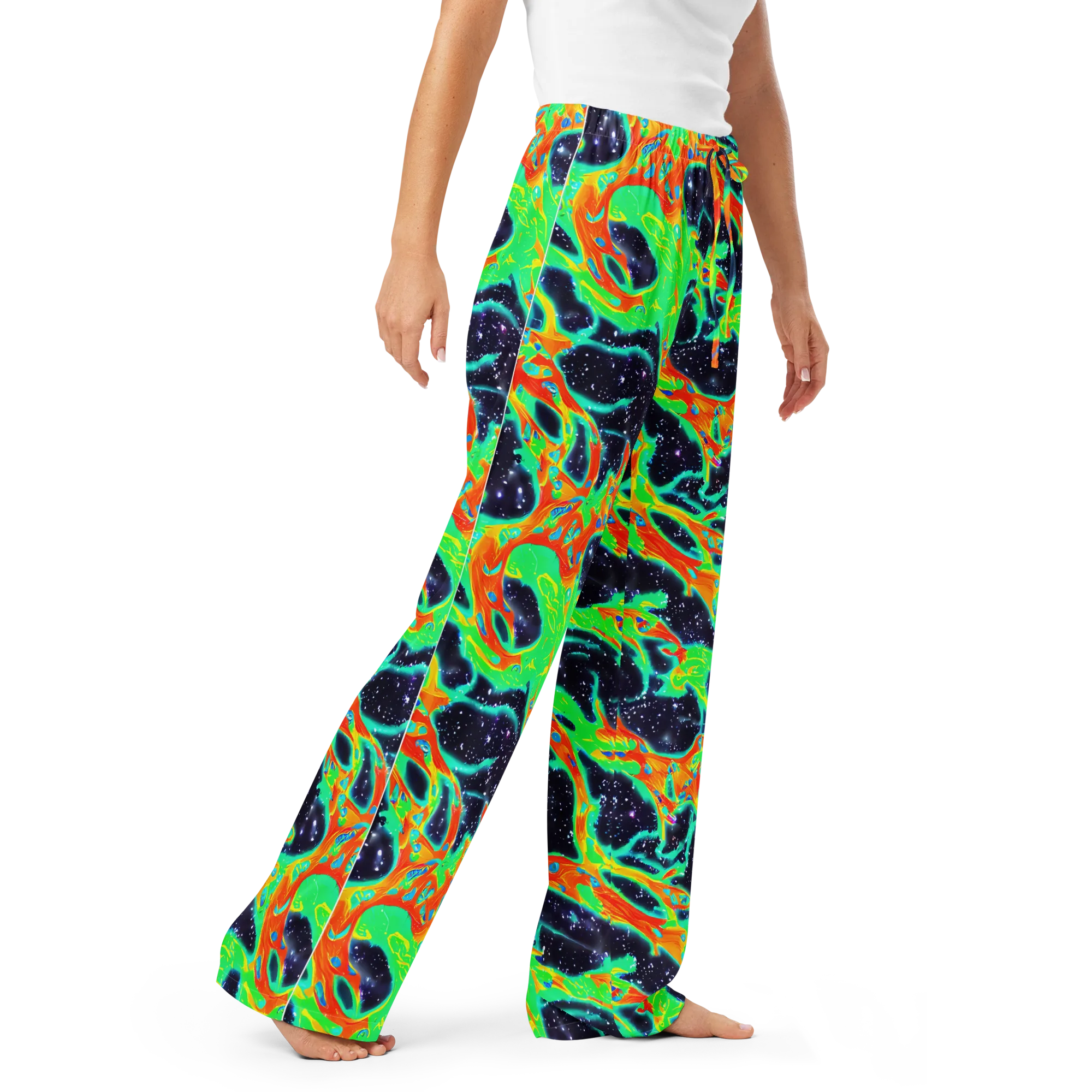 Deep Space Daydream on Women's Pajama Pants — Right Front