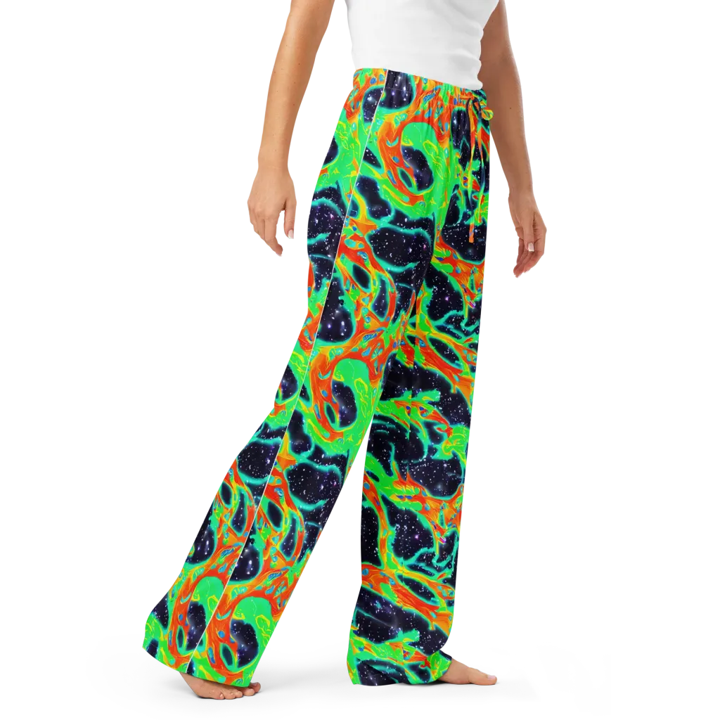 Deep Space Daydream on Women's Pajama Pants — Right Front
