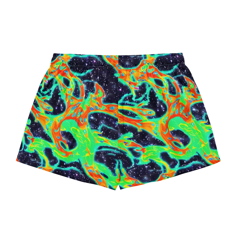 Deep Space Daydream on Women's Pajama Shorts — Back