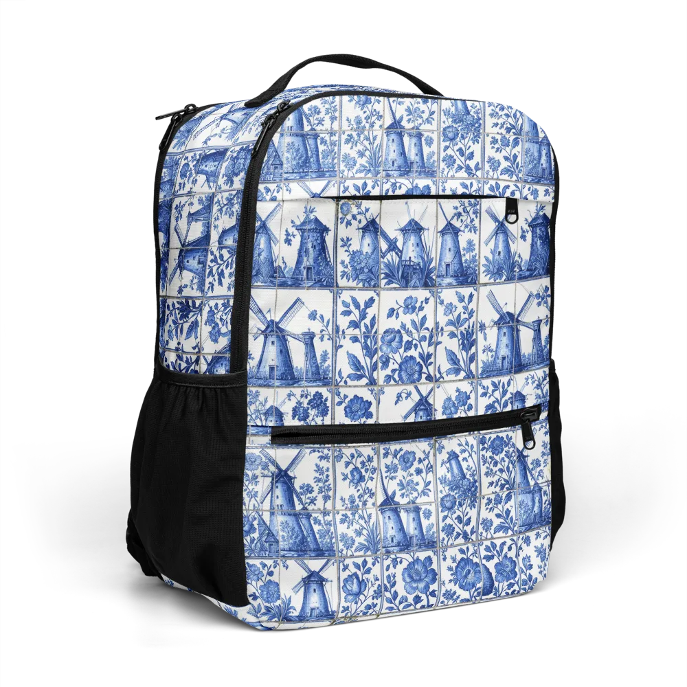 Cobalt Windmill on Utility Backpack — Right Front