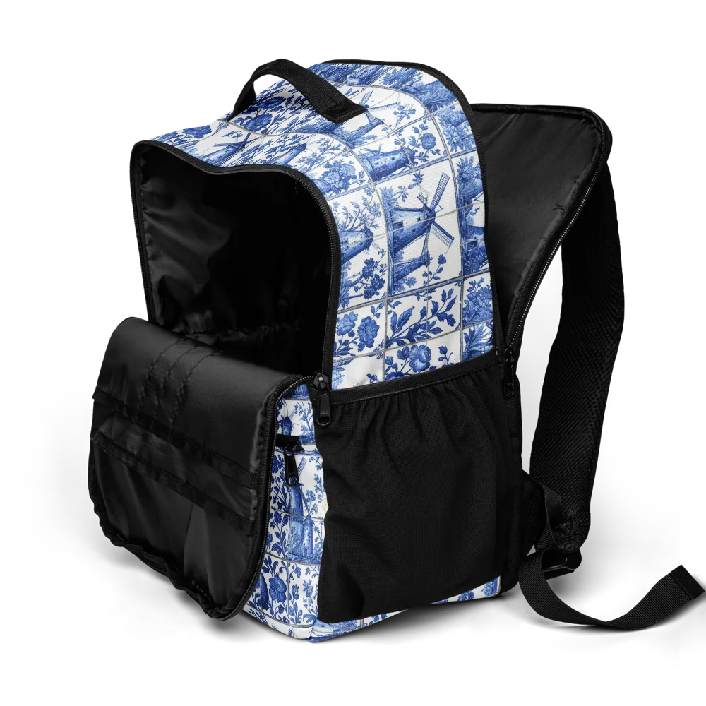 Cobalt Windmill on Utility Backpack — Product details 2