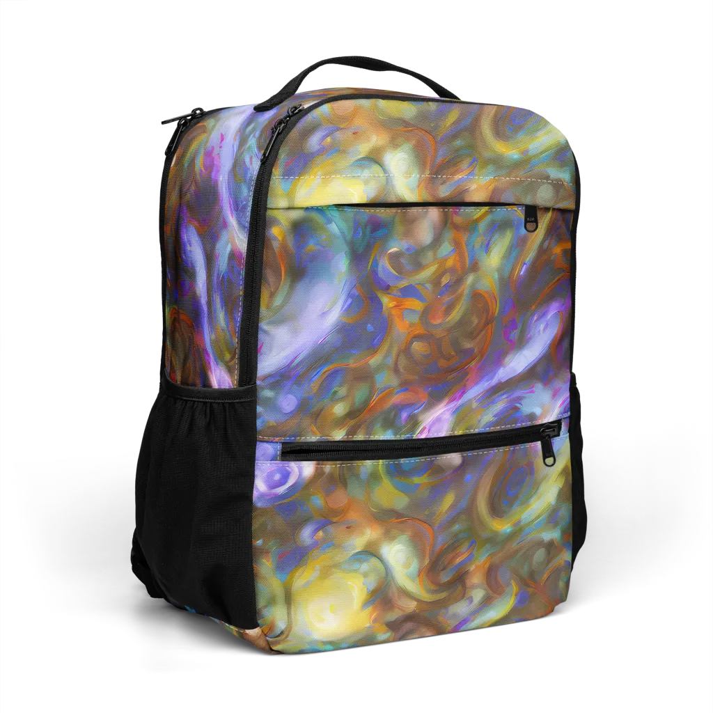 Iridescent Rapture on Utility Backpack — Right Front