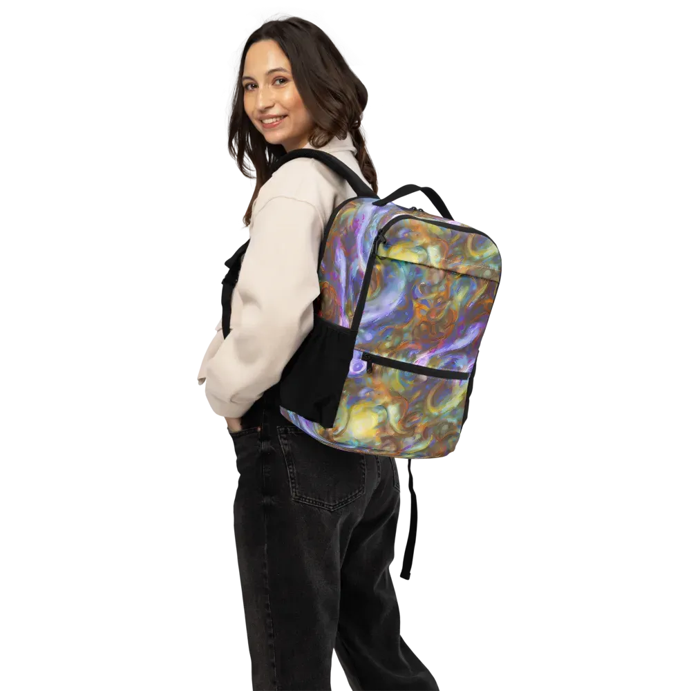 Iridescent Rapture on Utility Backpack — Back