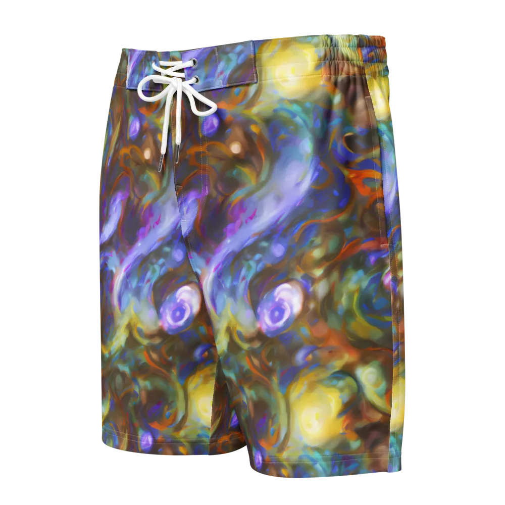 Iridescent Rapture on Men's Board Shorts — Front