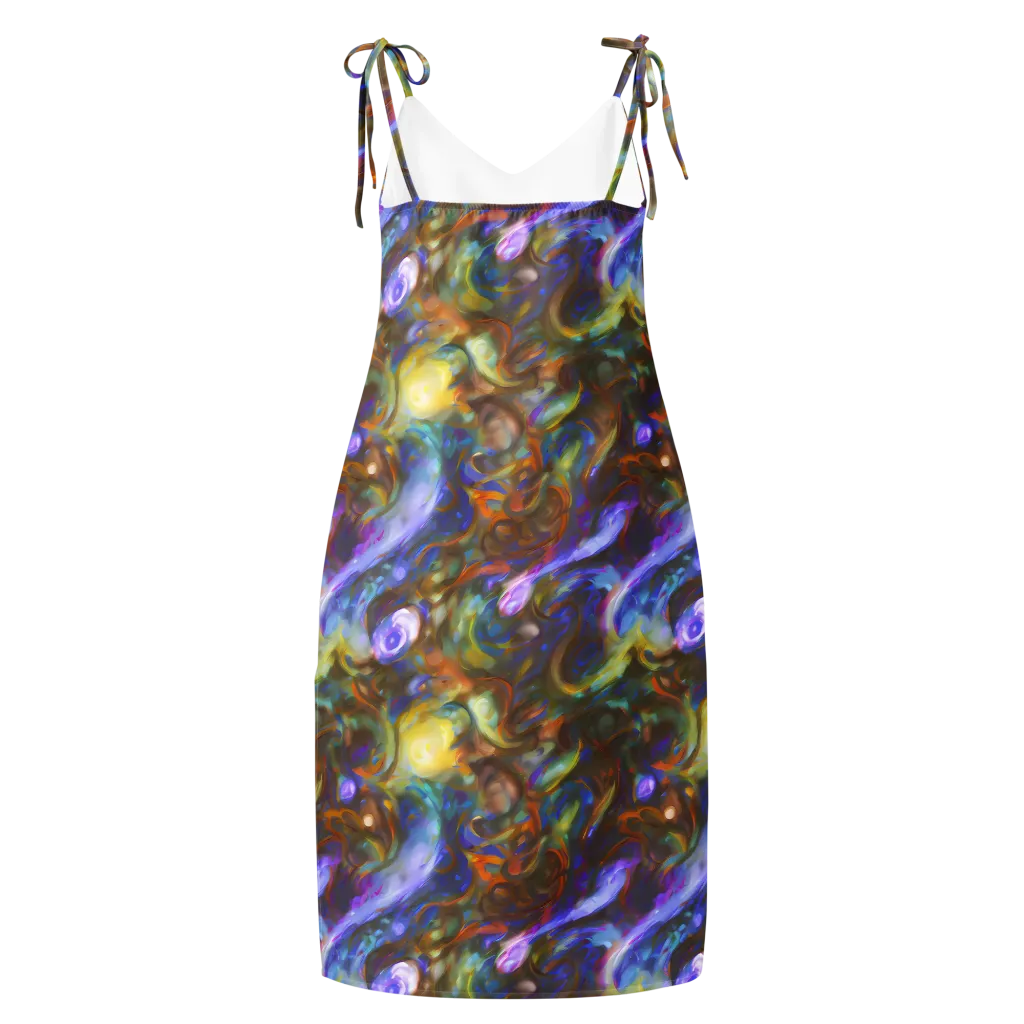 Iridescent Rapture on Slip Dress — Back