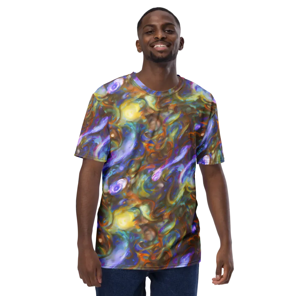 Iridescent Rapture on Men's Crew Neck T-Shirt — Front