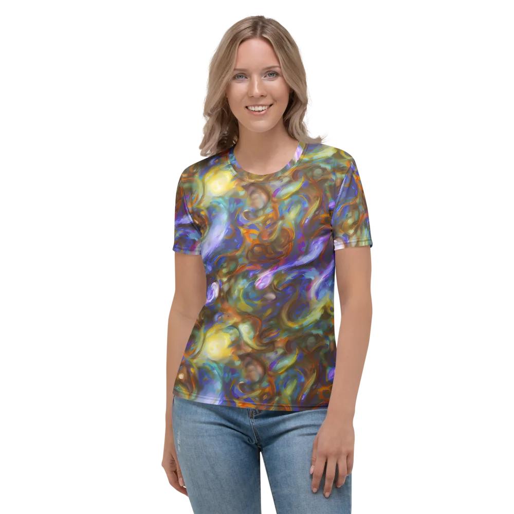 Iridescent Rapture on Women's Crew Neck T-Shirt — Front