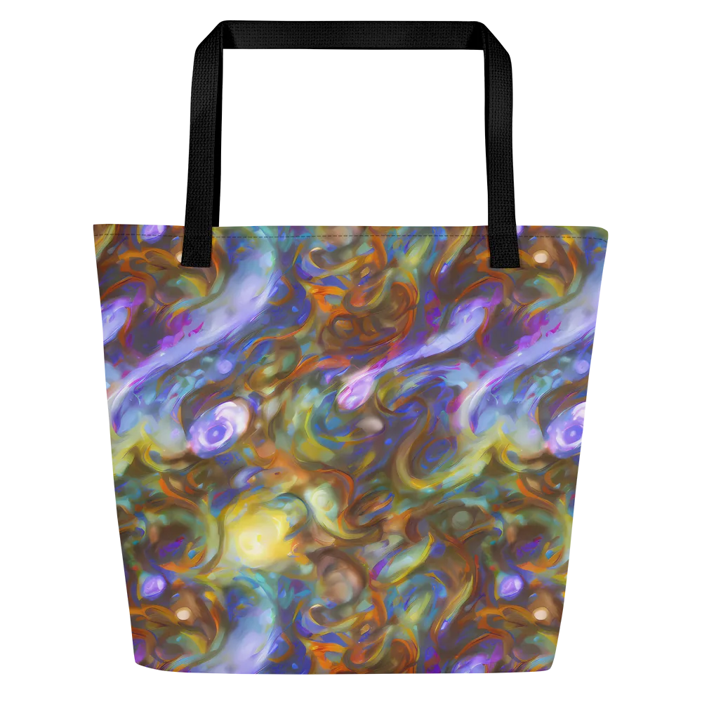 Iridescent Rapture on Large Tote Bag W/ Pocket — Front