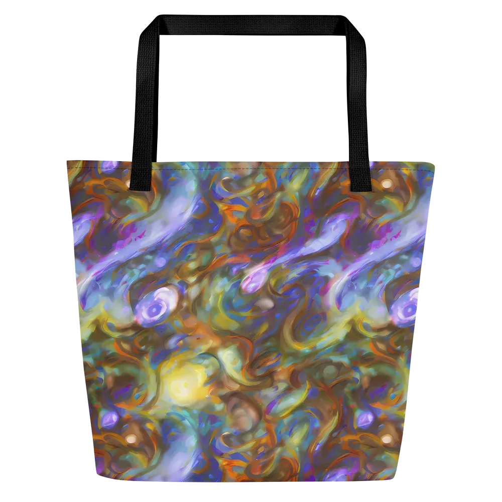 Iridescent Rapture on Large Tote Bag W/ Pocket — Front