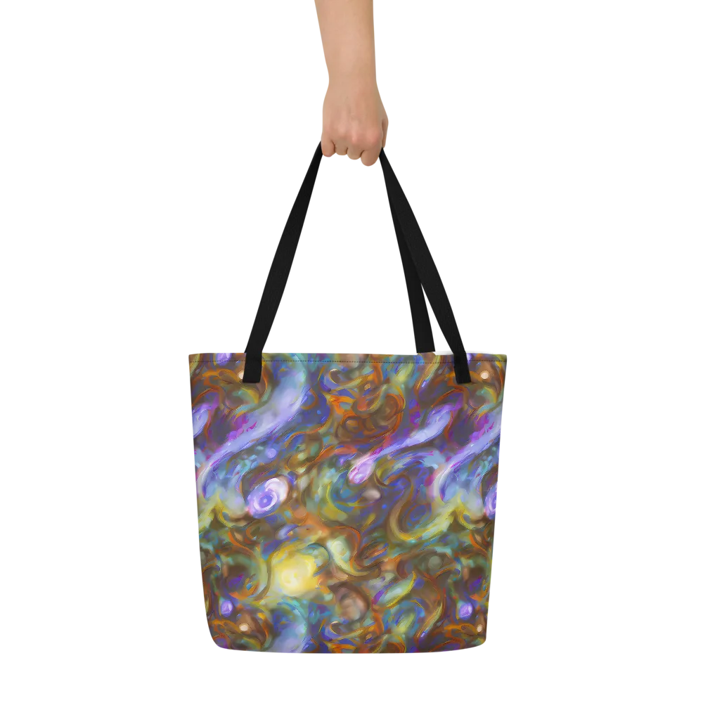 Iridescent Rapture on Large Tote Bag W/ Pocket — Front