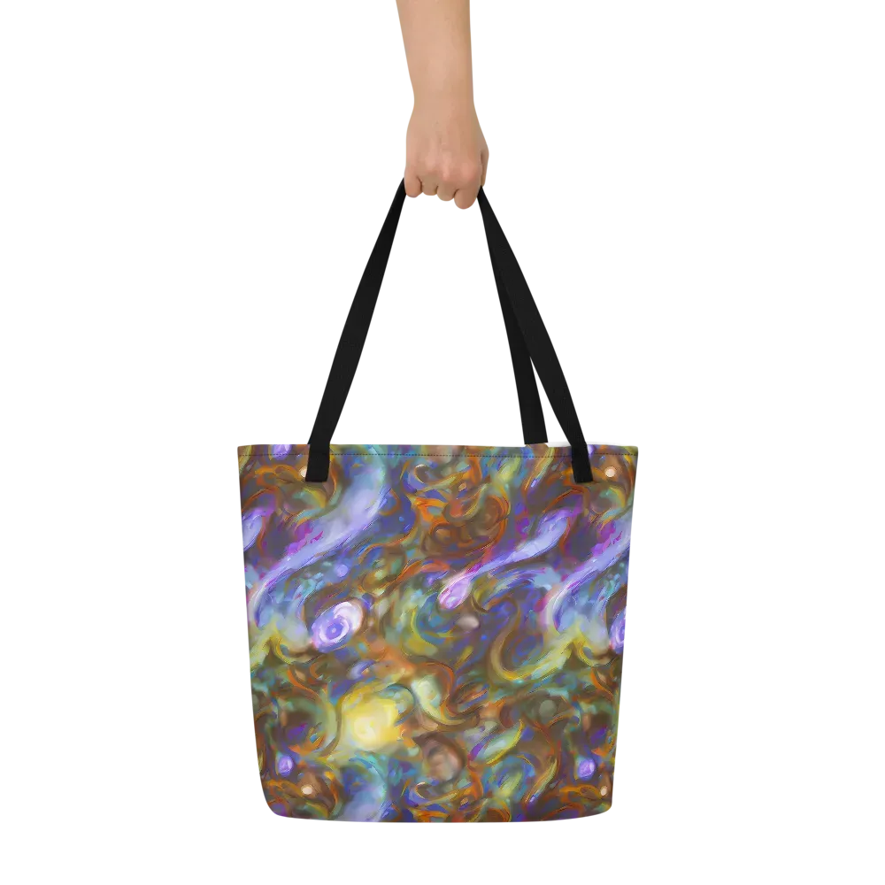 Iridescent Rapture on Large Tote Bag W/ Pocket — Front