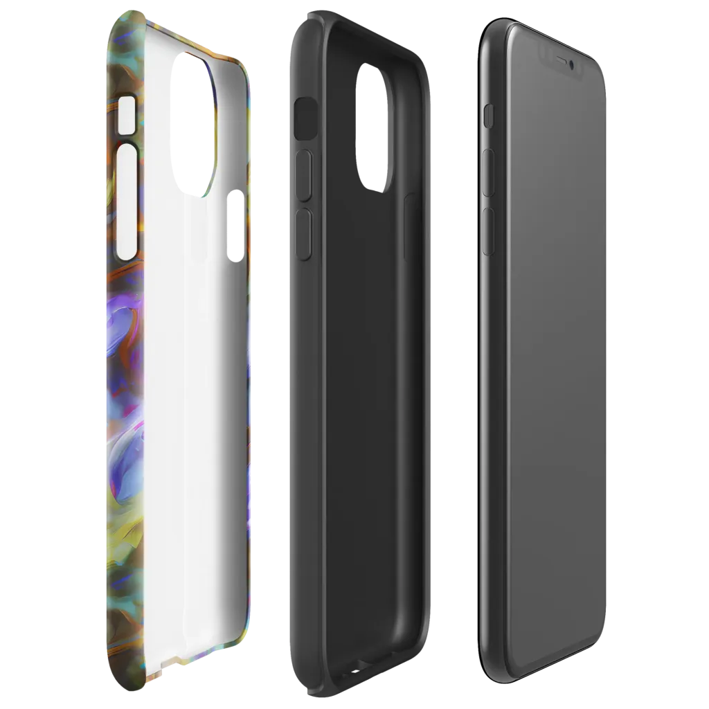 Iridescent Rapture on Tough Case for iPhone® — Right