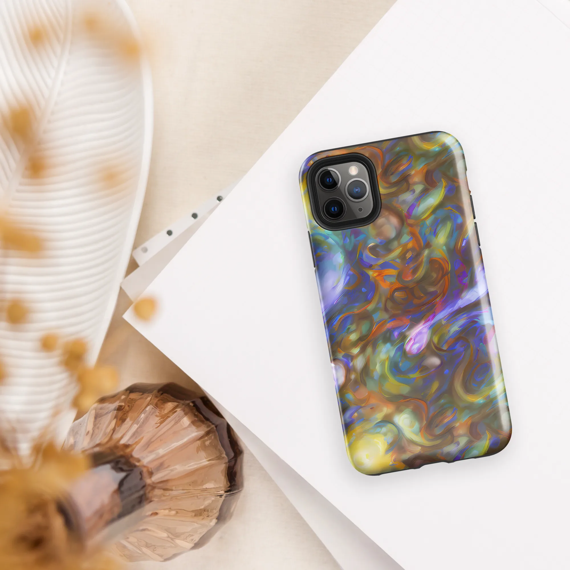 Iridescent Rapture on Tough Case for iPhone® — Front