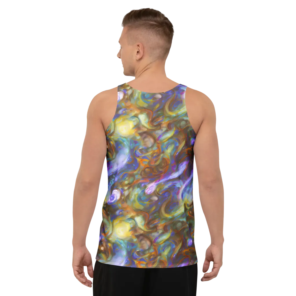 Iridescent Rapture on Men's Tank Top — Back