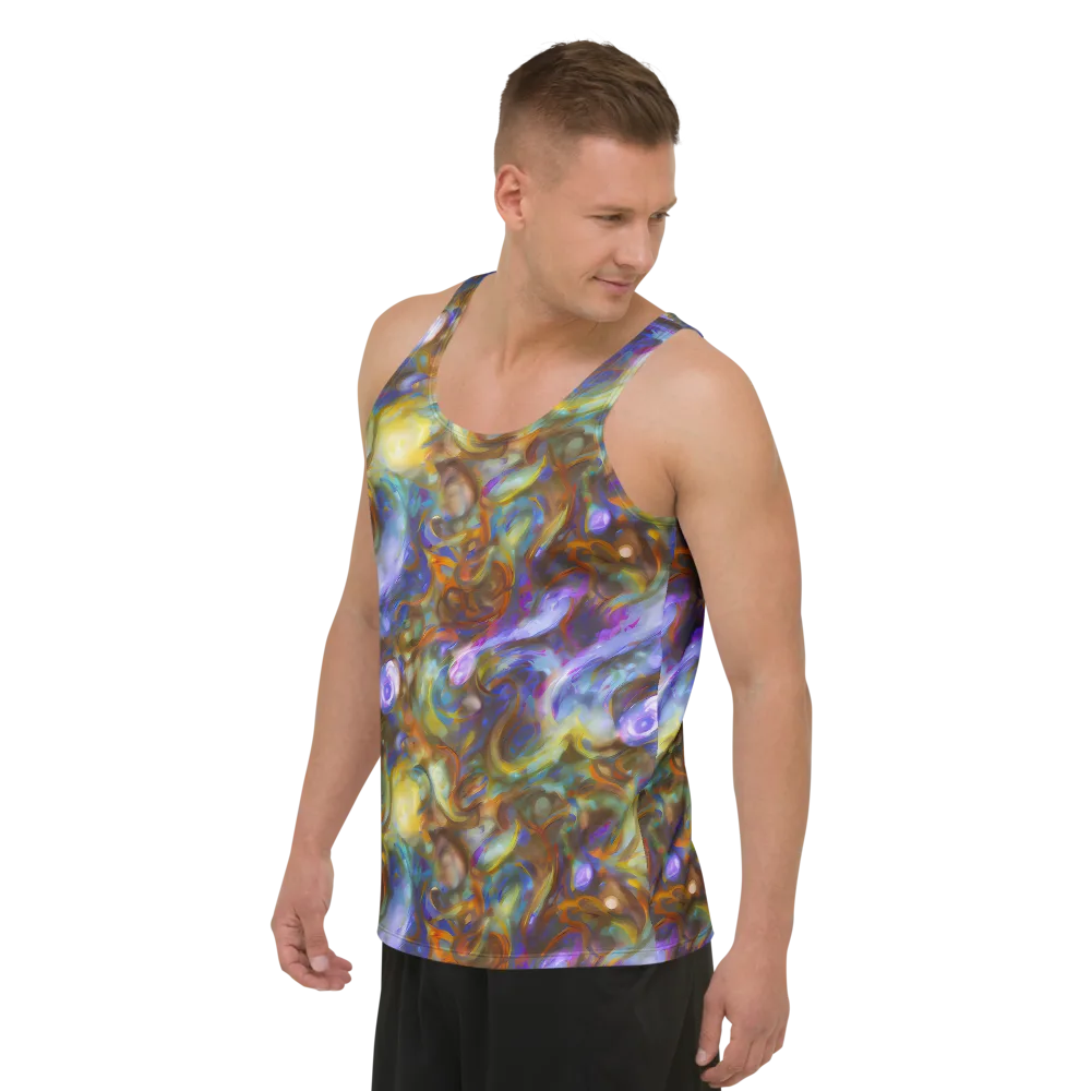 Iridescent Rapture on Men's Tank Top — Left Front