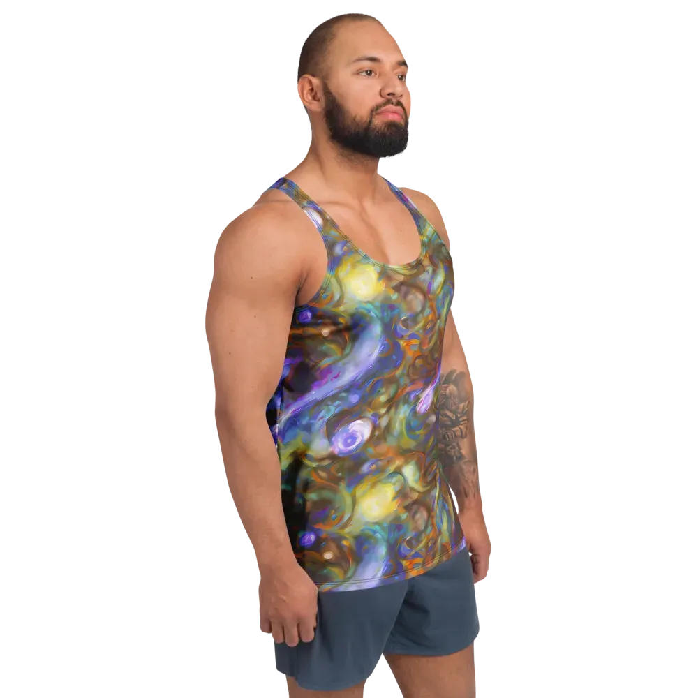 Iridescent Rapture on Men's Tank Top — Right Front