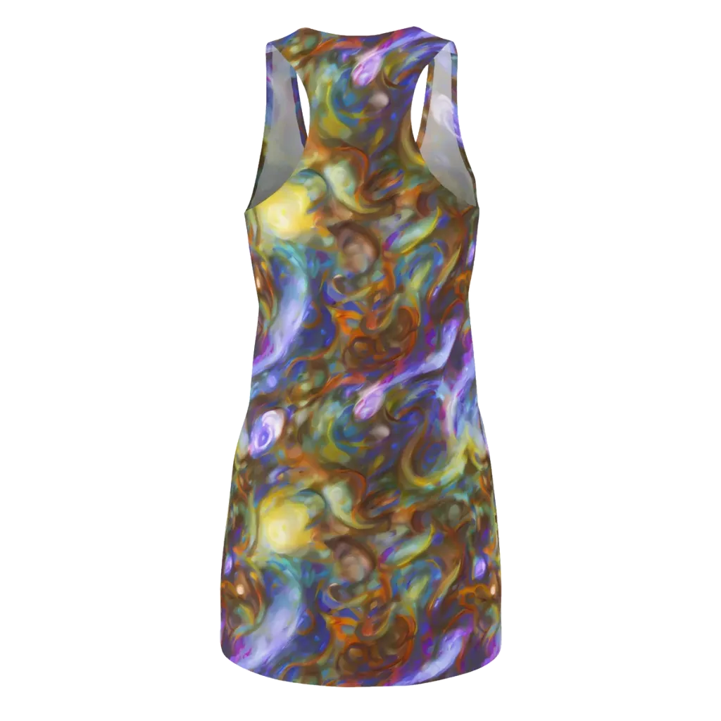 Iridescent Rapture on Racerback Dress — Back