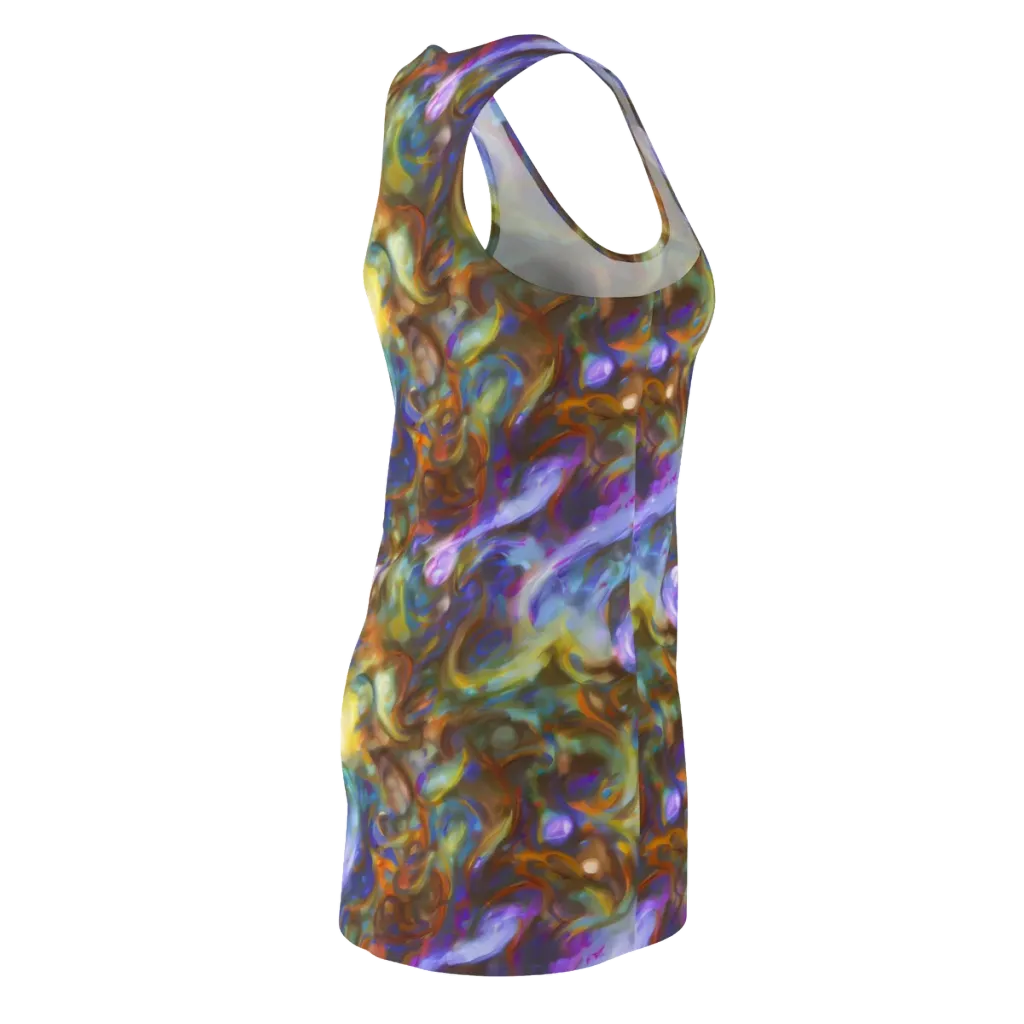 Iridescent Rapture on Racerback Dress — Back Side