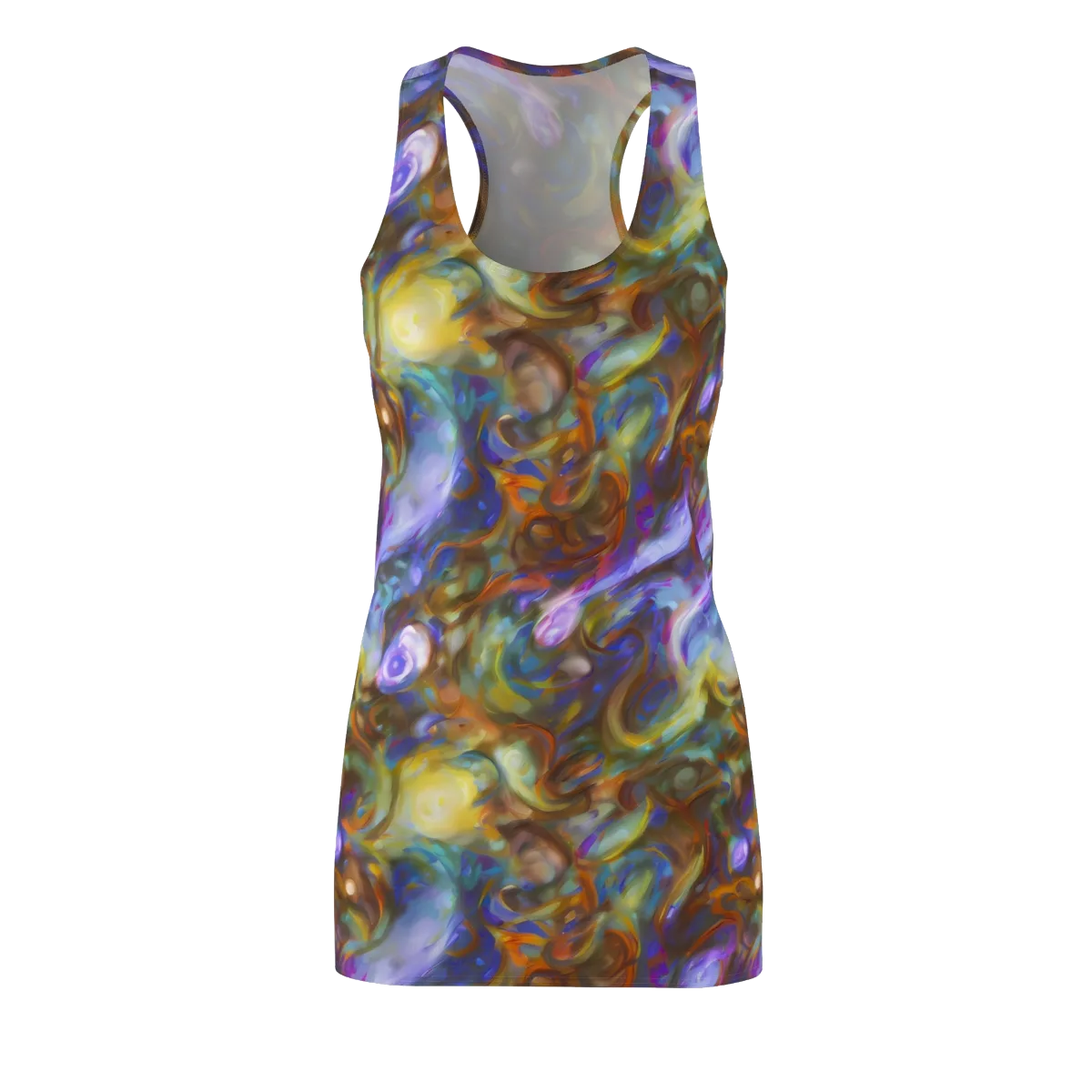 Iridescent Rapture on Racerback Dress — Front