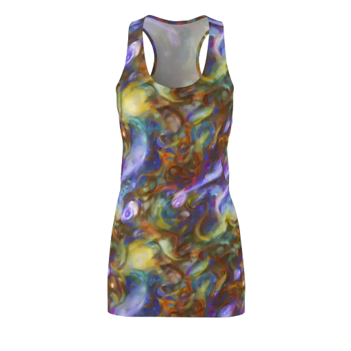Iridescent Rapture on a Racerback Dress