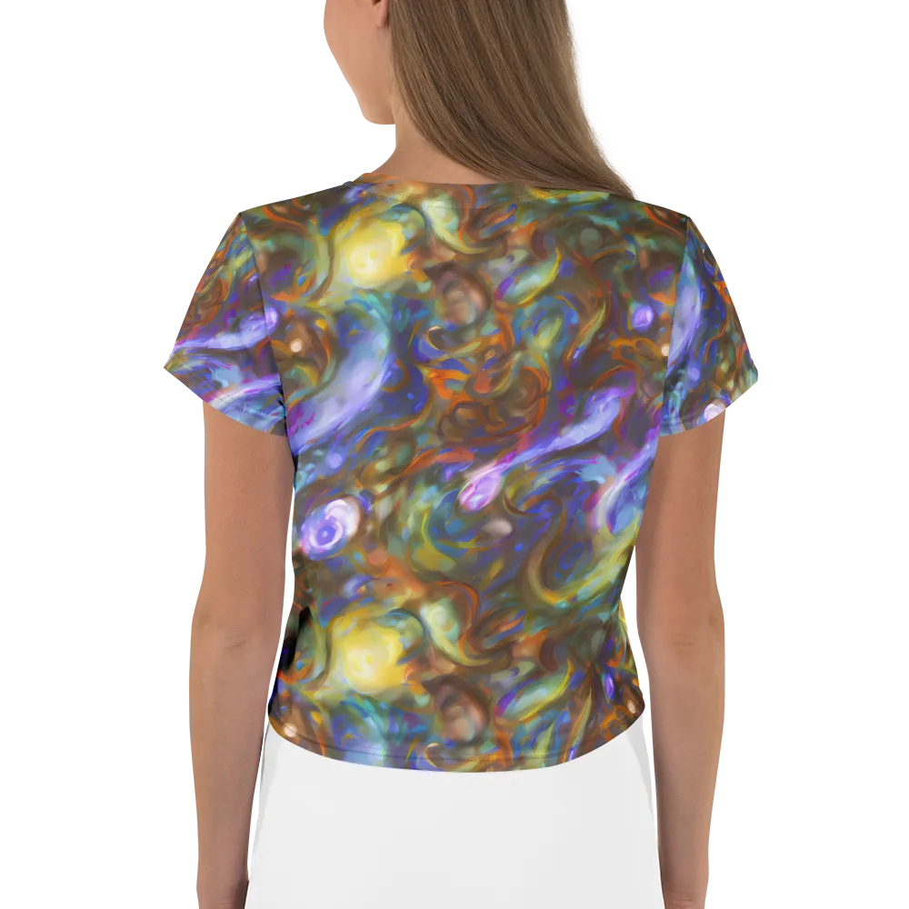 Iridescent Rapture on Crop Tee — Back