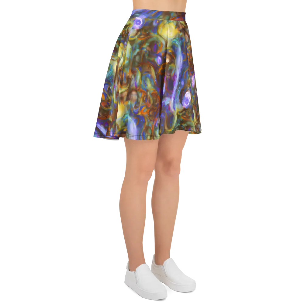 Iridescent Rapture on Skater Skirt — Right