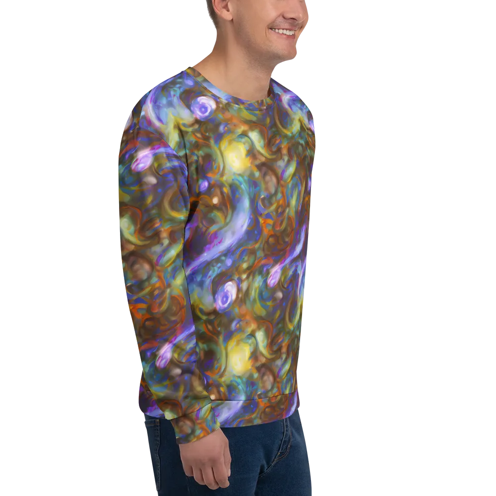 Iridescent Rapture on Sweatshirt — Right Front