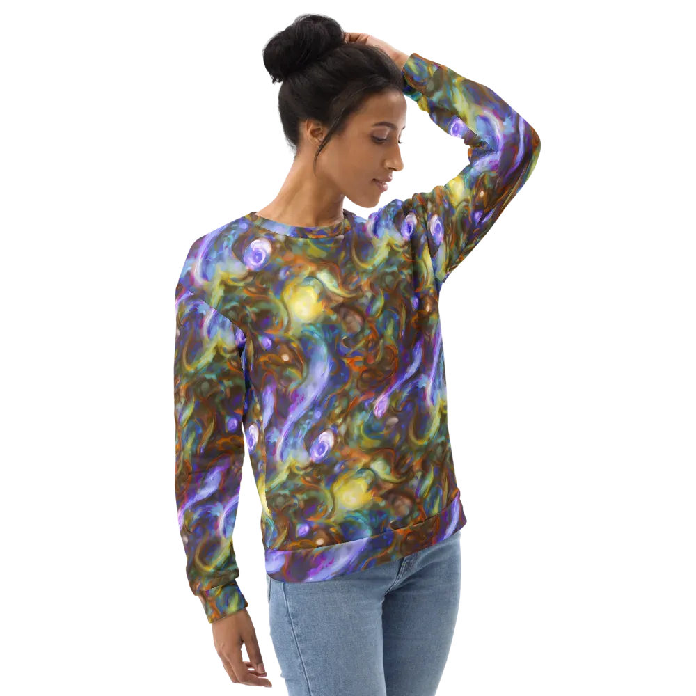Iridescent Rapture on Sweatshirt — Right Front