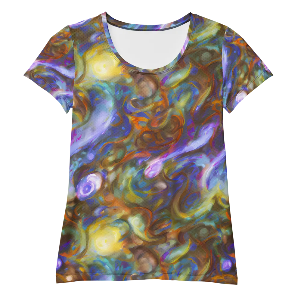 Iridescent Rapture on Women's Athletic T-Shirt — Front