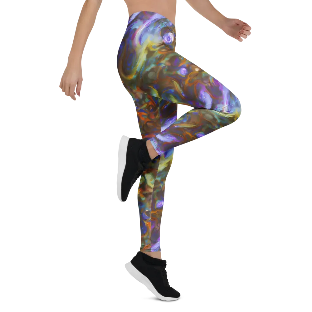Iridescent Rapture on Leggings — Right