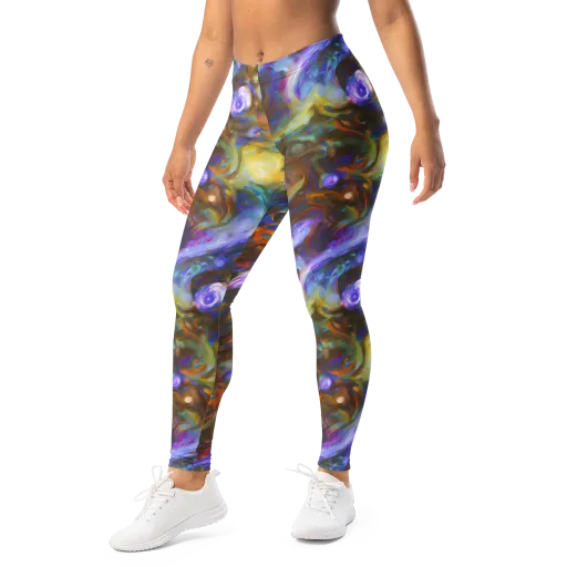Iridescent Rapture on a Leggings