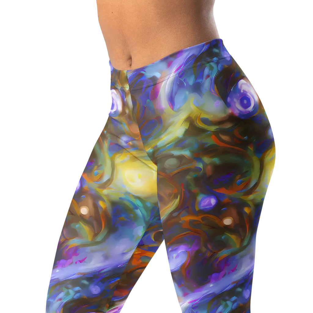 Iridescent Rapture on Leggings — Left Front