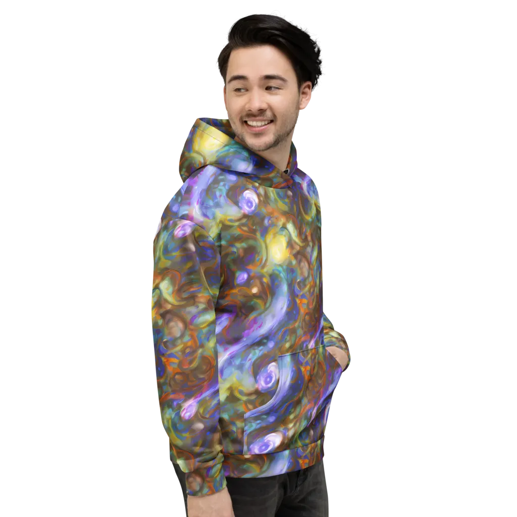Iridescent Rapture on Hoodie — Right