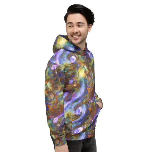 Iridescent Rapture on a Hoodie