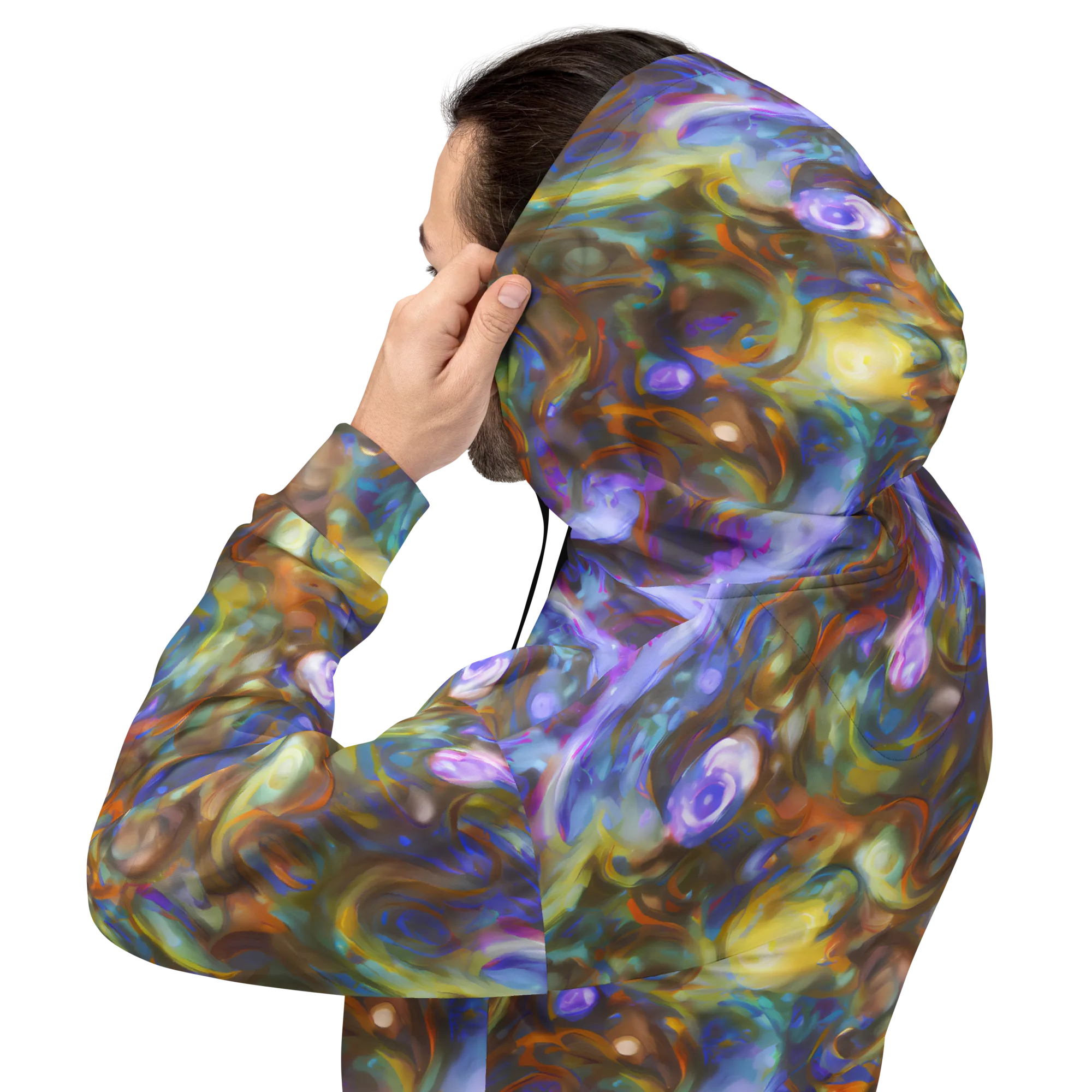Iridescent Rapture on Hoodie — Back