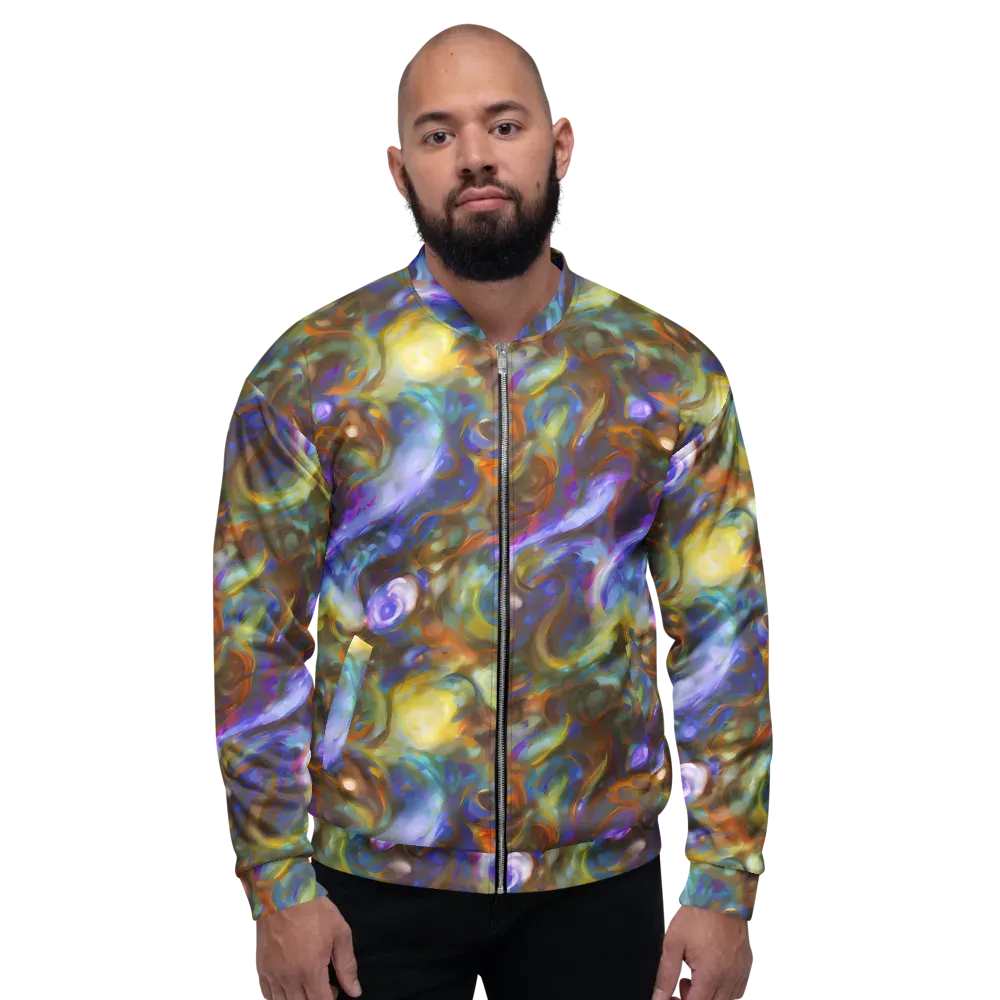 Iridescent Rapture on Bomber Jacket — Front