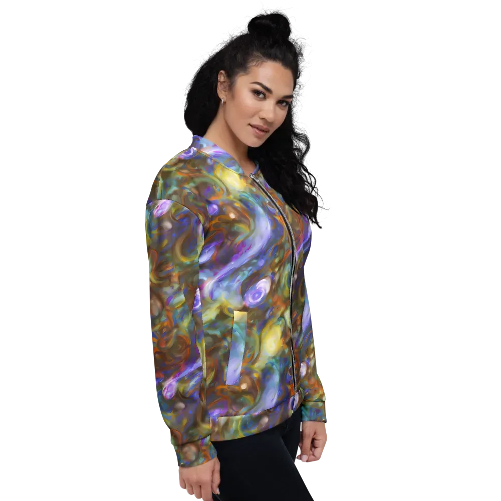 Iridescent Rapture on Bomber Jacket — Right