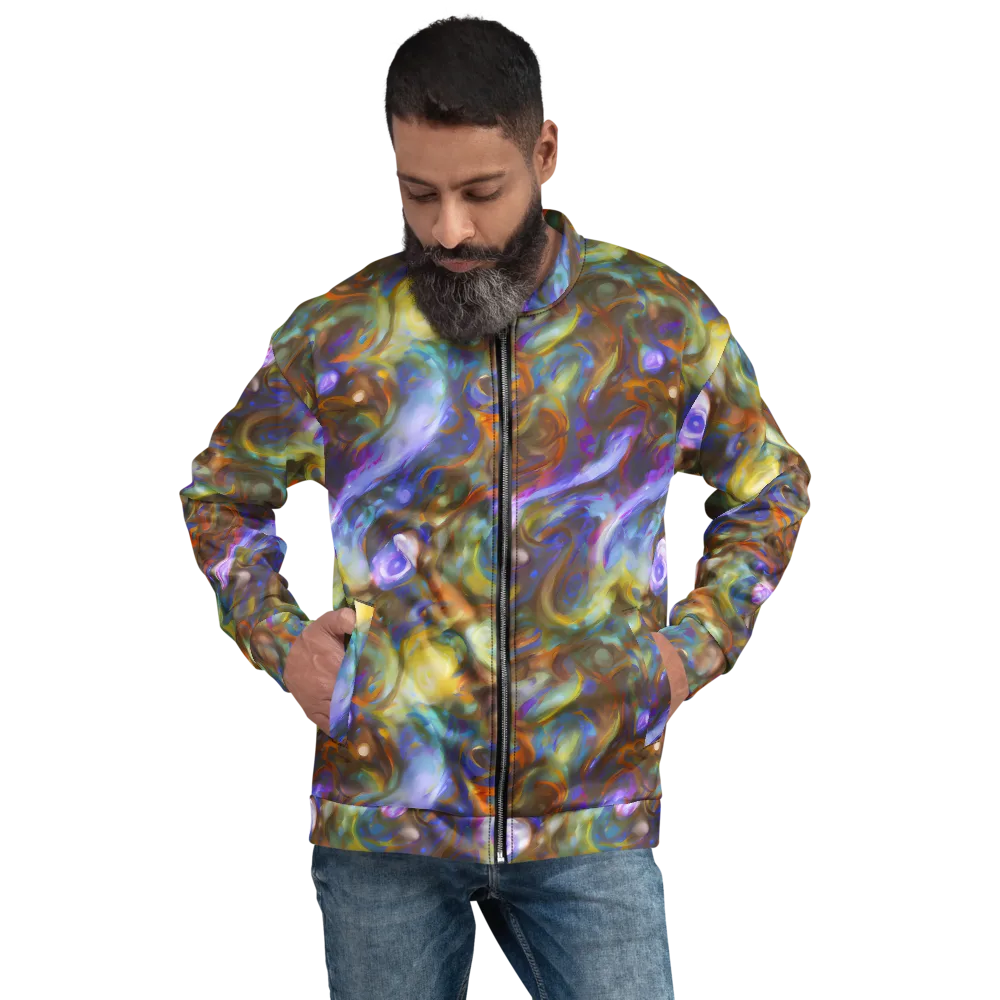 Iridescent Rapture on Bomber Jacket — Front
