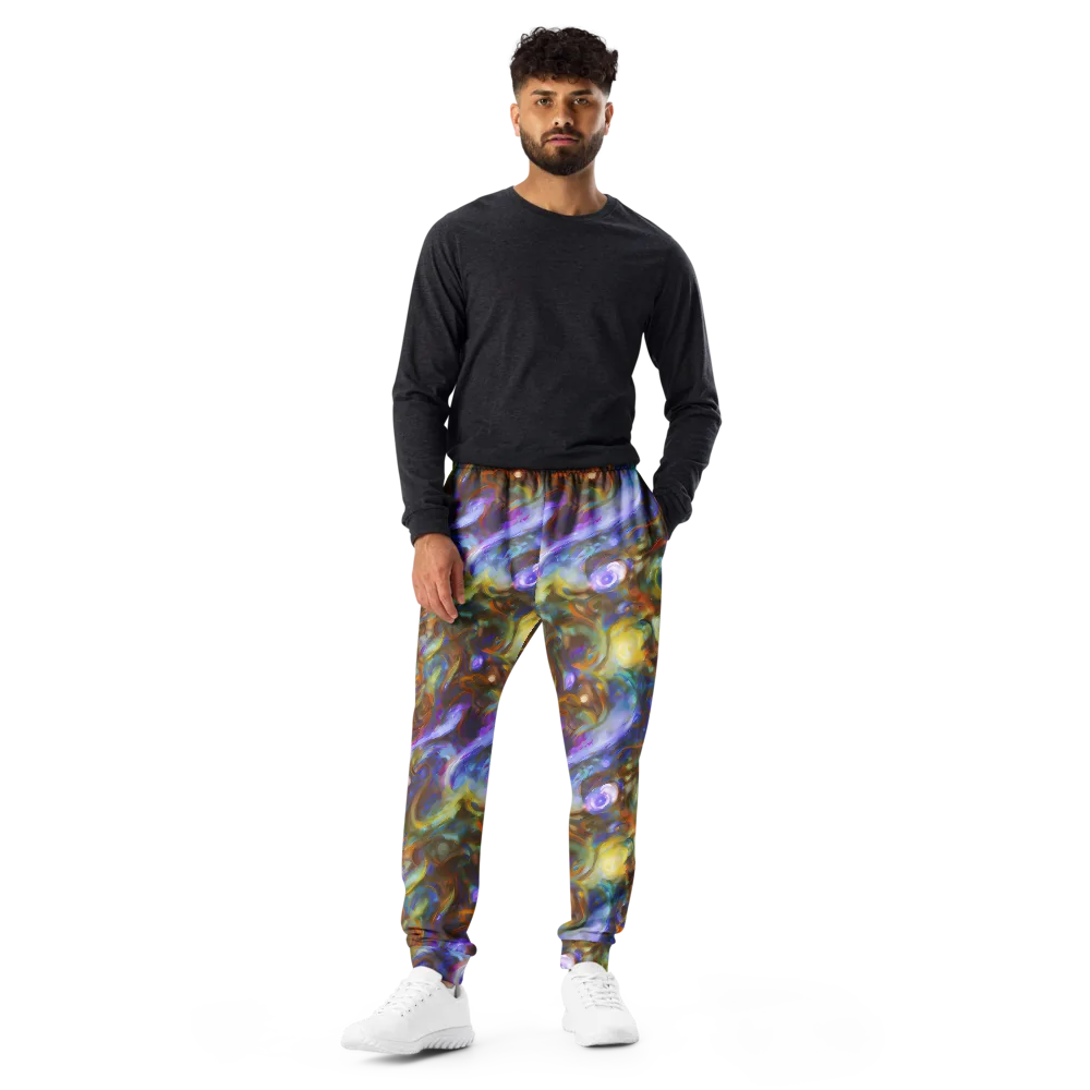 Iridescent Rapture on Men's Joggers — Front