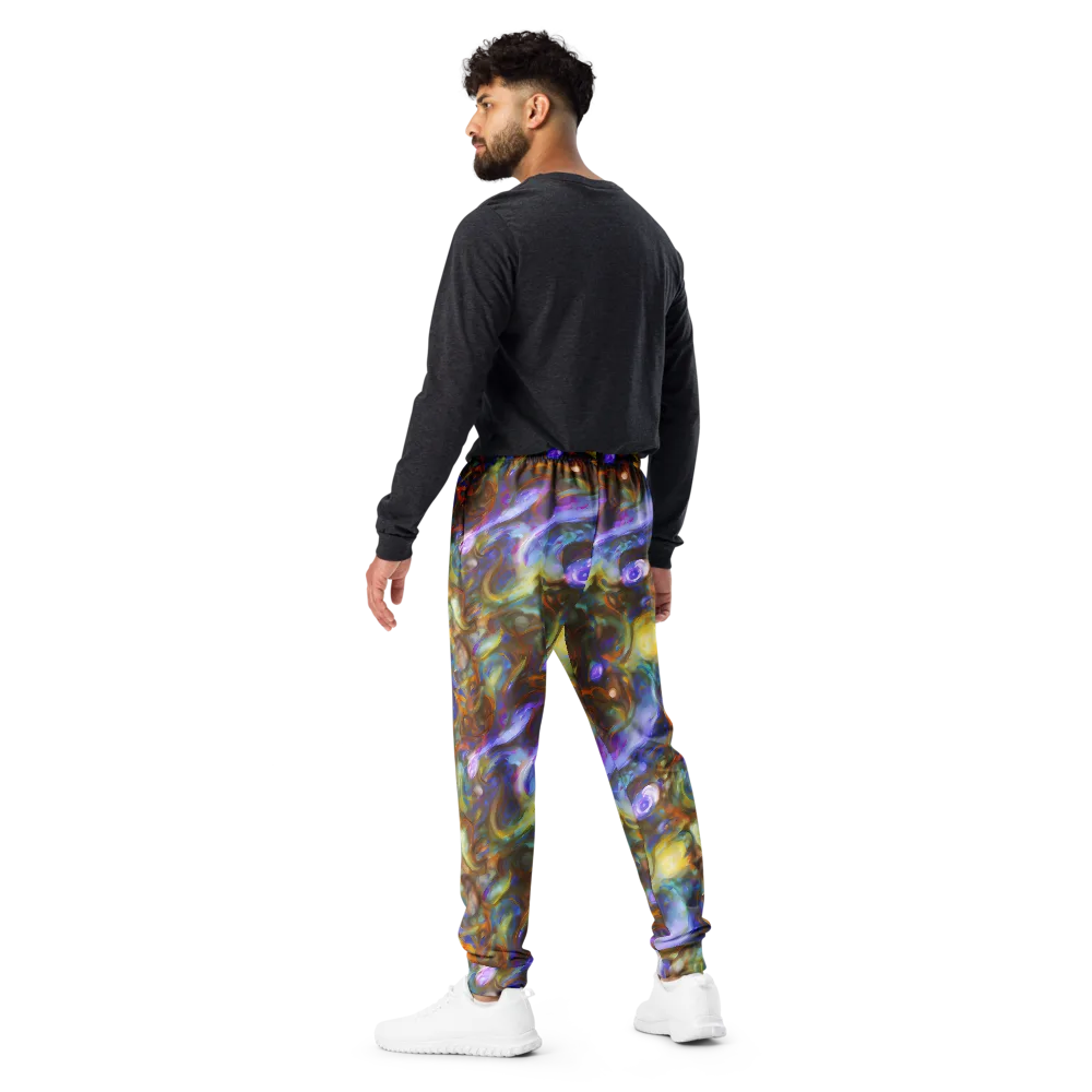 Iridescent Rapture on Men's Joggers — Back