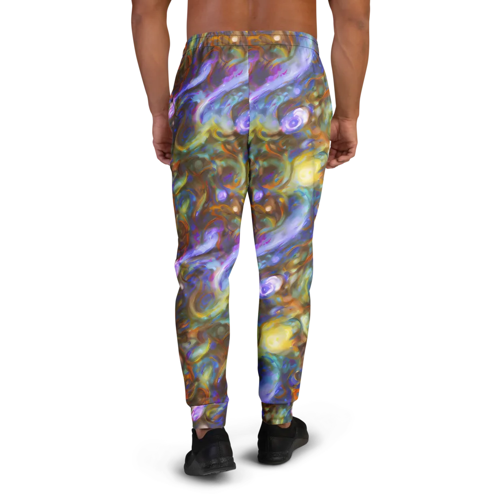 Iridescent Rapture on Men's Joggers — Back