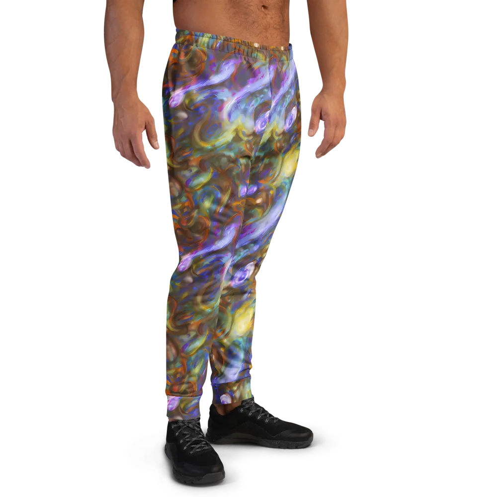 Iridescent Rapture on Men's Joggers — Right