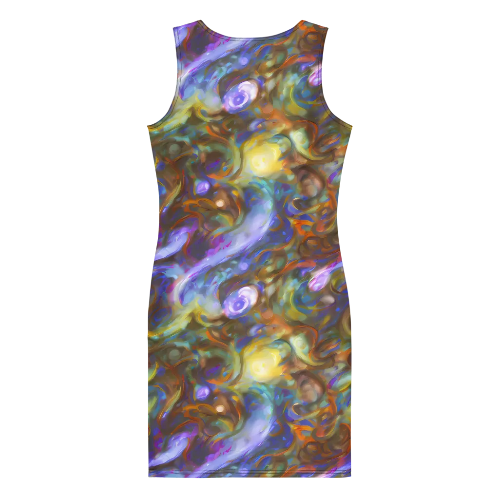 Iridescent Rapture on Bodycon Dress — Back