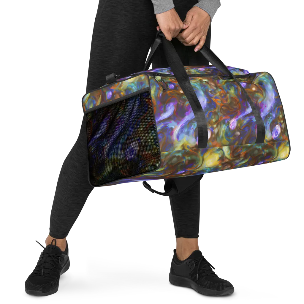 Iridescent Rapture on Duffle Bag — Right Front