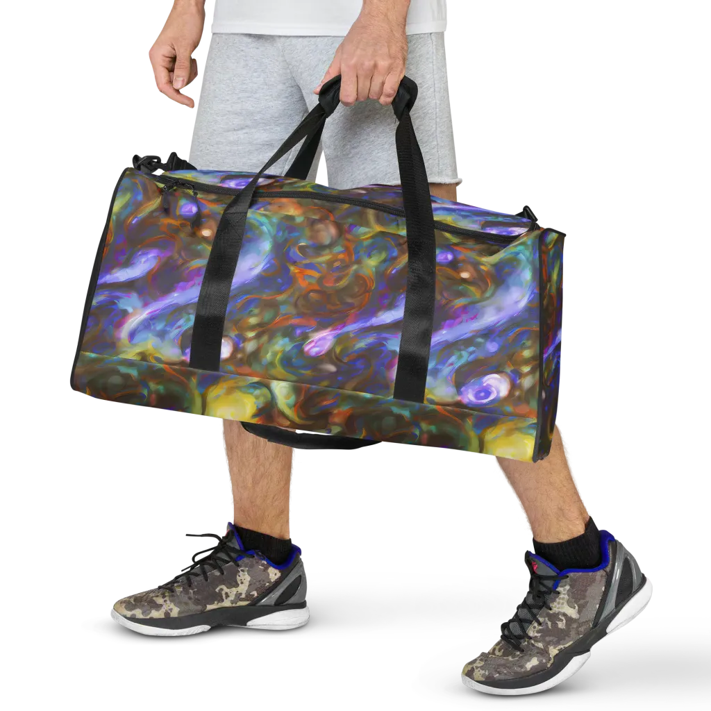 Iridescent Rapture on Duffle Bag — Front