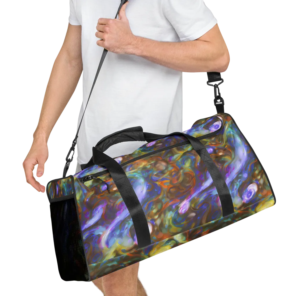 Iridescent Rapture on Duffle Bag — Right Front
