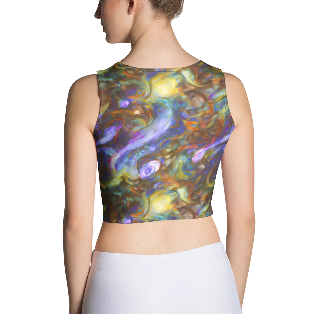Iridescent Rapture on Crop Top — Back