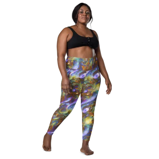 Iridescent Rapture on a Leggings with Pockets